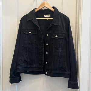 Madewell Black Denim Jacket XL